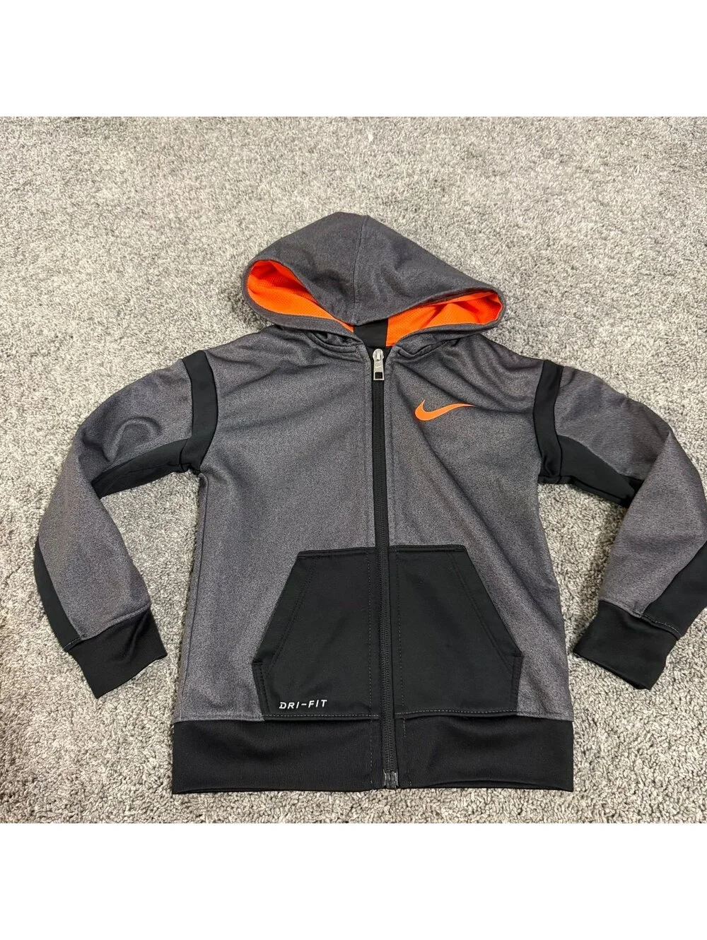 Nike Dri-FIT Full-Zip Hoodie Size 4/XS